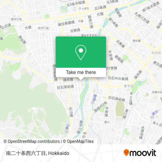 南二十条西六丁目 map