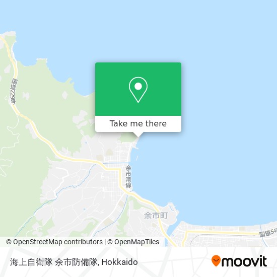 海上自衛隊 余市防備隊 map