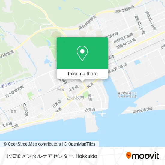 Hokkaido Mental Care Center map