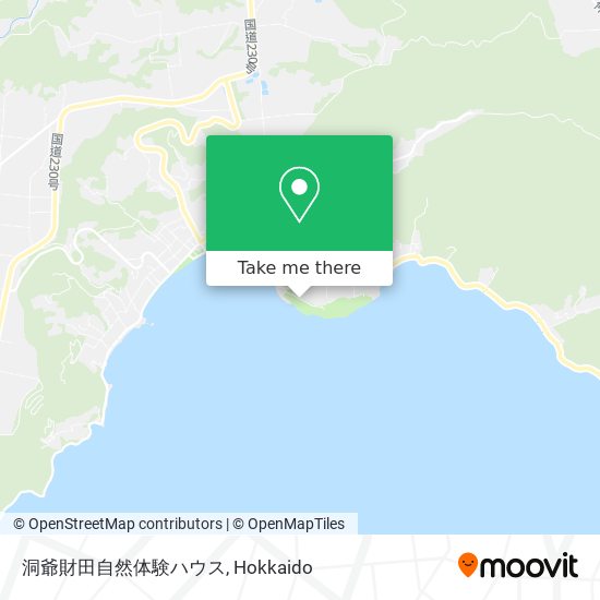洞爺財田自然体験ハウス map