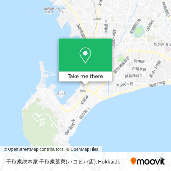 千秋庵総本家 千秋庵菓寮(ハコビバ店) map