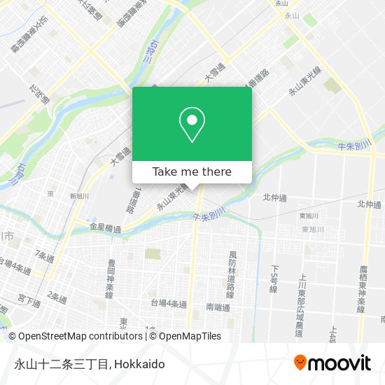 永山十二条三丁目 map