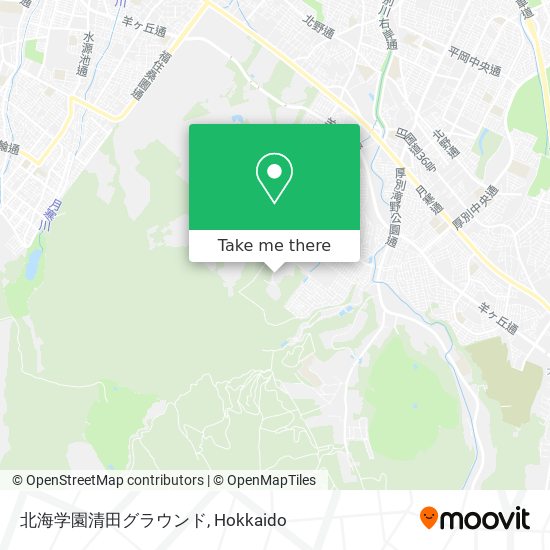 北海学園清田グラウンド map