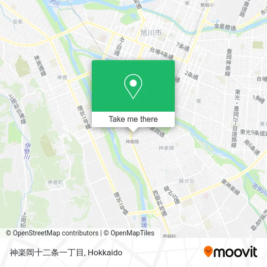 神楽岡十二条一丁目 map