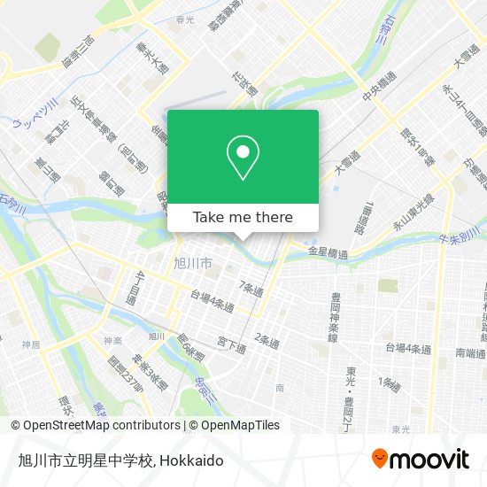 旭川市立明星中学校 map