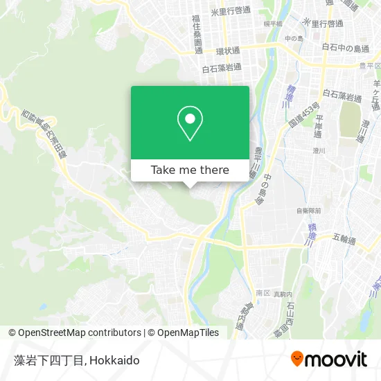 Moiwa Shita 4th Chome map