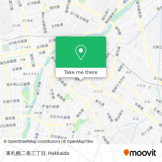 東札幌二条三丁目 map