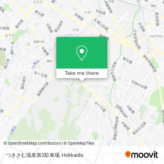 つきさむ温泉第2駐車場 map