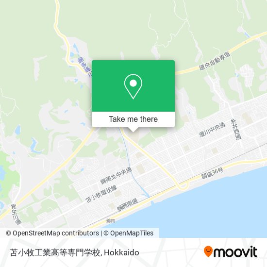 苫小牧工業高等専門学校 map