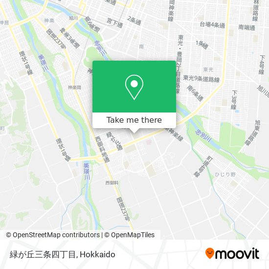 緑が丘三条四丁目 map