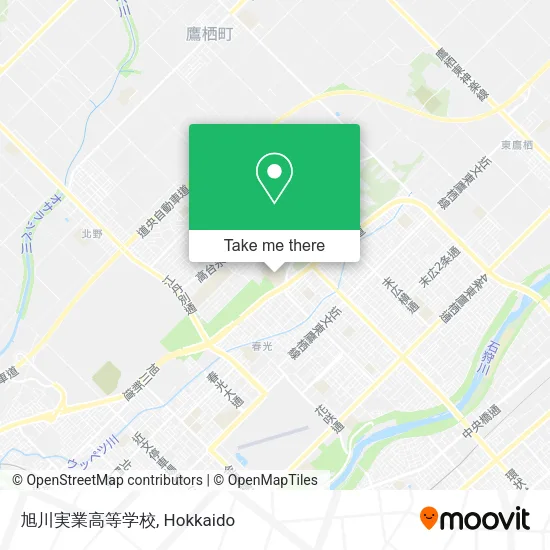 旭川実業高等学校 map