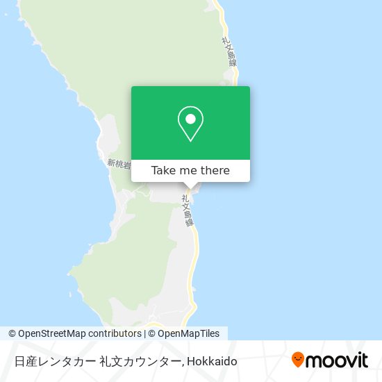 日産レンタカー 礼文カウンター map