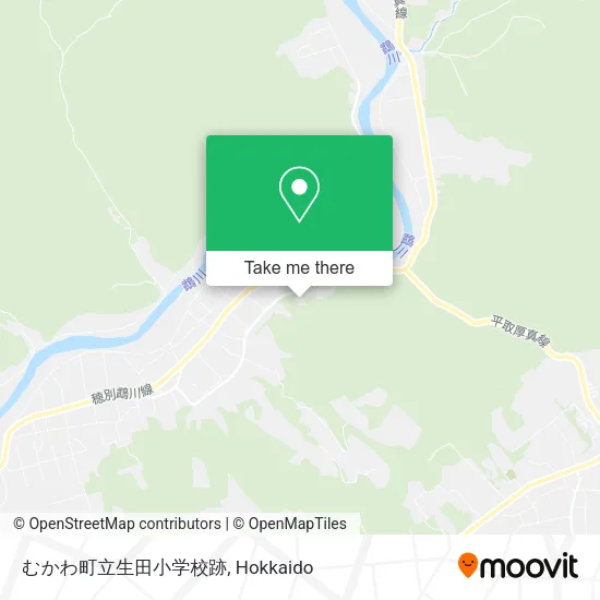 Mukawa Town Ikuta Elementary School Ruins map