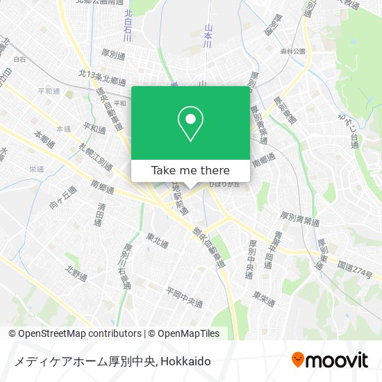 メディケアホーム厚別中央 map