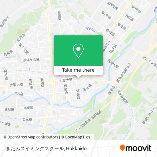 きたみスイミングスクール map