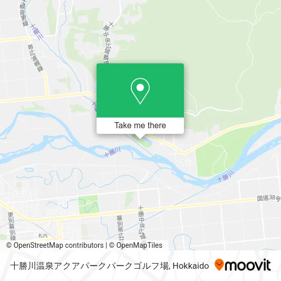 Tokachi River Hot Spring Aqua Park Golf Course map