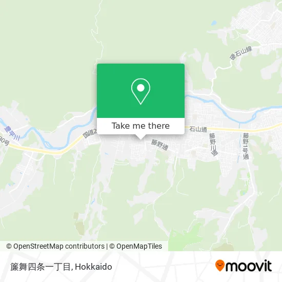 簾舞四条一丁目 map