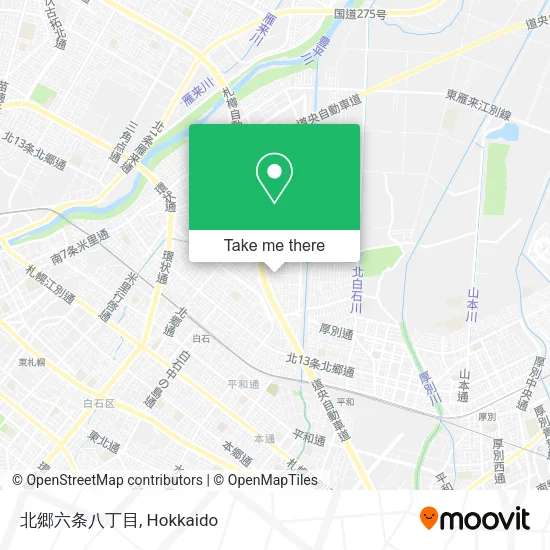 Hokogo 6th Street 8-Chome map