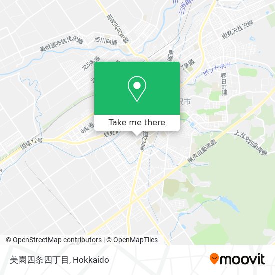 美園四条四丁目 map