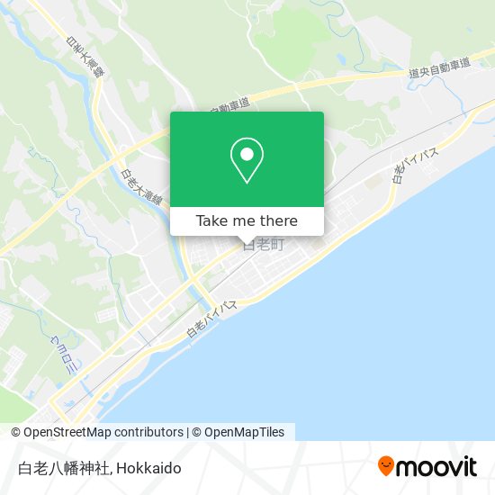 白老八幡神社 map
