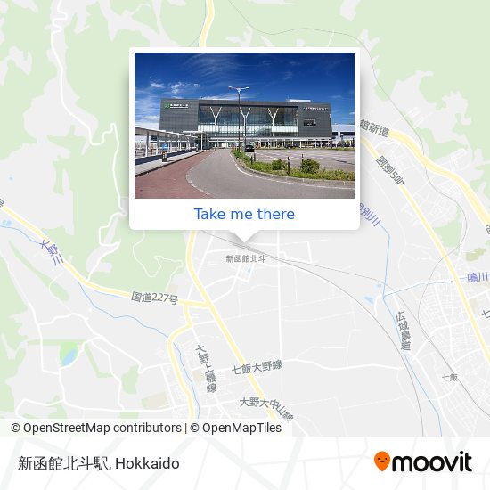 新函館北斗駅 map