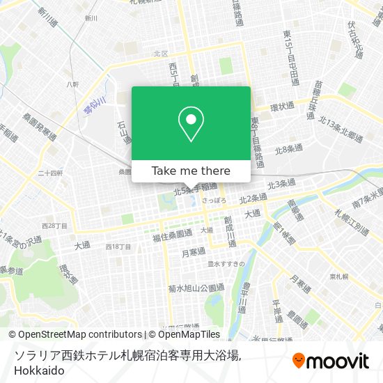 ソラリア西鉄ホテル札幌宿泊客専用大浴場 map