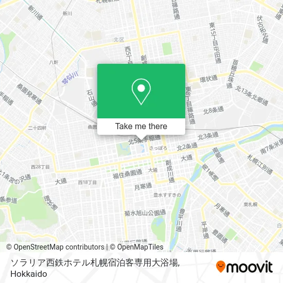 ソラリア西鉄ホテル札幌宿泊客専用大浴場 map