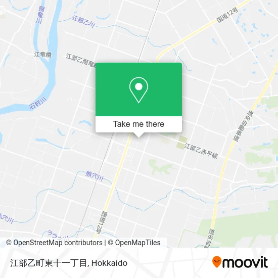 Ebetsu Town East 11-Chome map