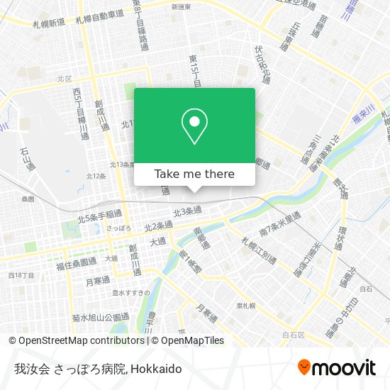 我汝会 さっぽろ病院 map