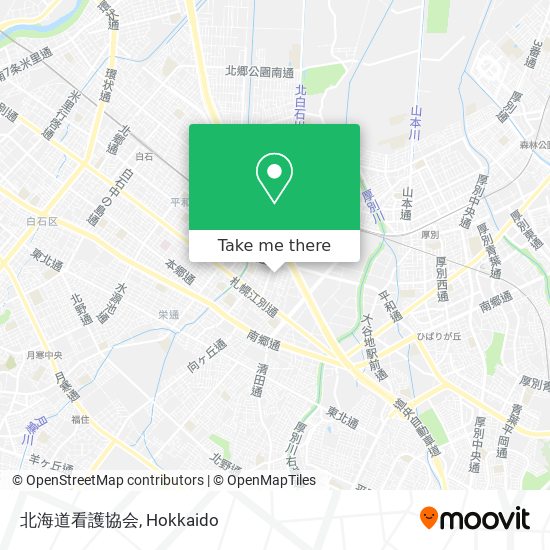 北海道看護協会 map