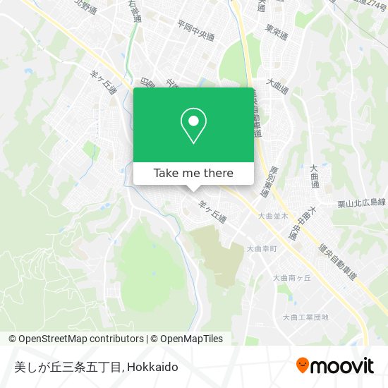 美しが丘三条五丁目 map