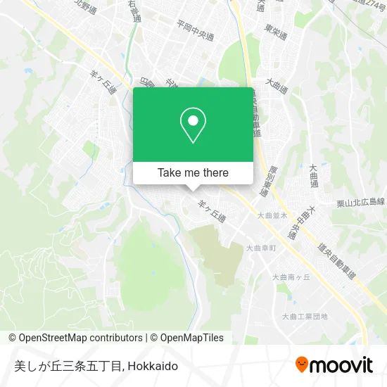 美しが丘三条五丁目 map