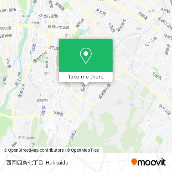 西岡四条七丁目 map