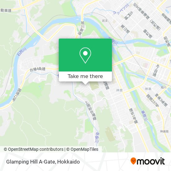 Glamping Hill A-Gate map