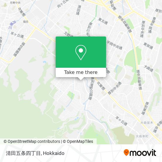 清田五条四丁目 map