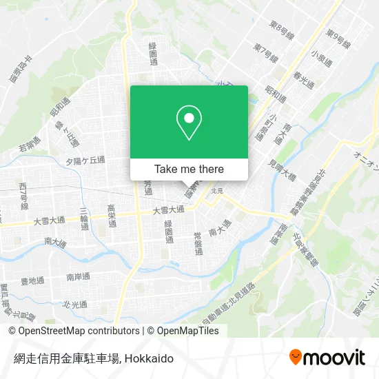 網走信用金庫駐車場 map