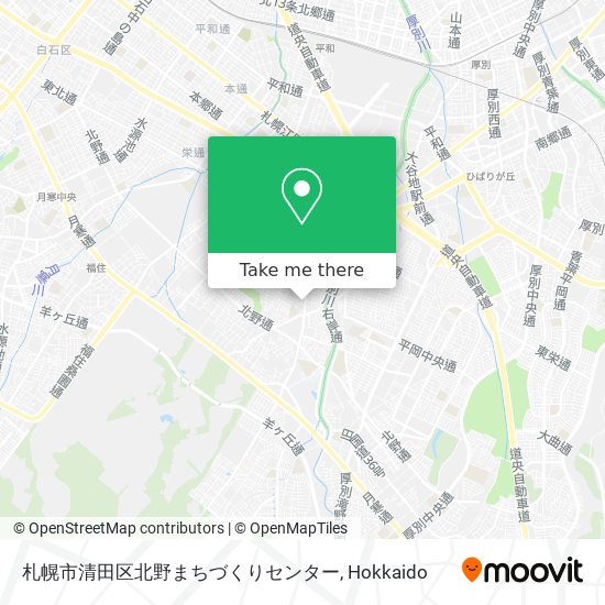 札幌市清田区北野まちづくりセンター map