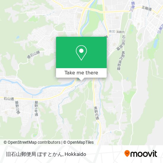 旧石山郵便局 ぽすとかん map