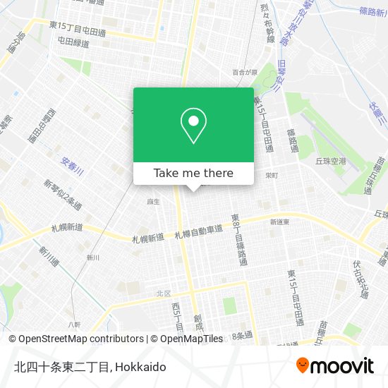 北四十条東二丁目 map