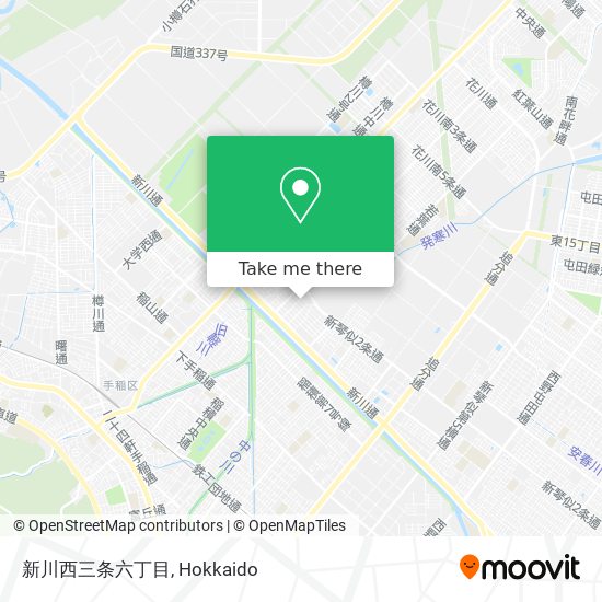 新川西三条六丁目 map