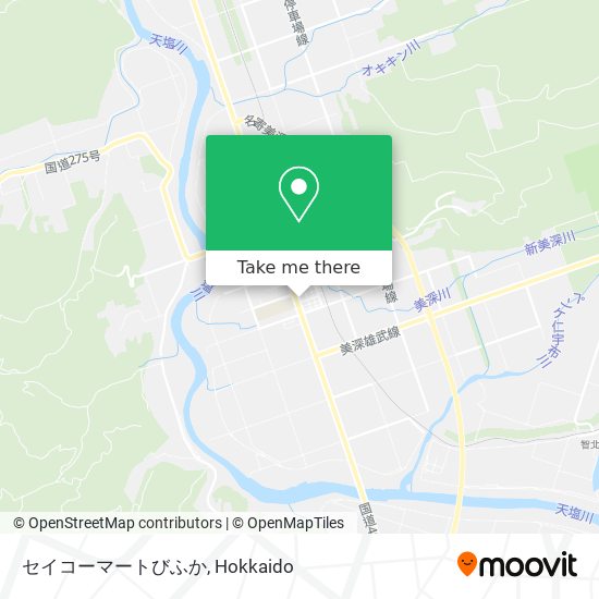 セイコーマートびふか map