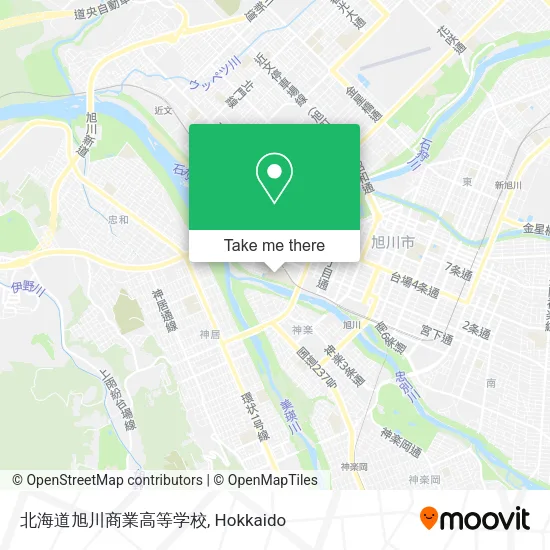 北海道旭川商業高等学校 map