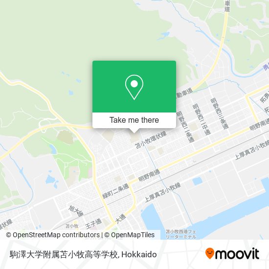駒澤大学附属苫小牧高等学校 map