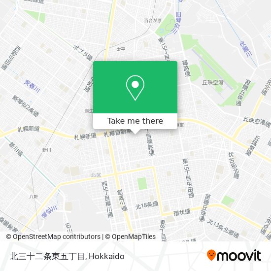 北三十二条東五丁目 map