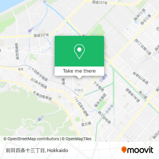 前田四条十三丁目 map