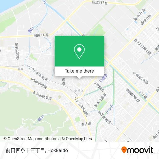 Maeda 4th Chome 13 map