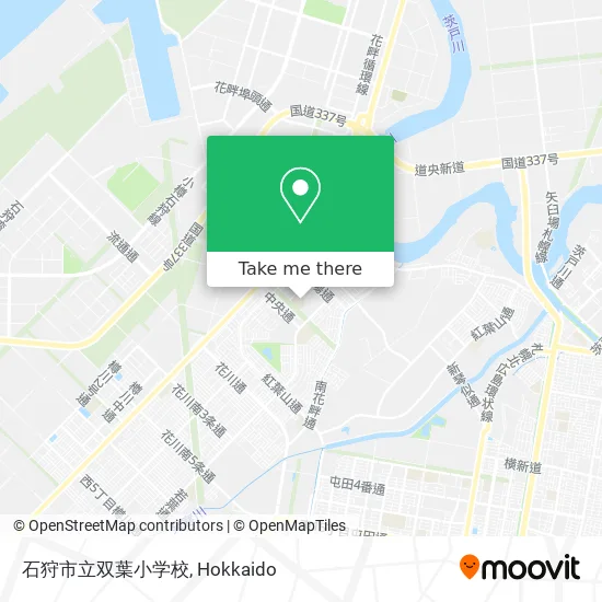 Ishikari City Futaba Elementary School map