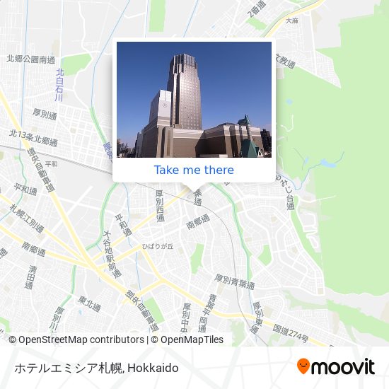 ホテルエミシア札幌 map