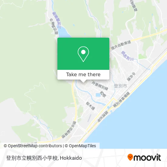 Noboribetsu City Horobe West Elementary School map