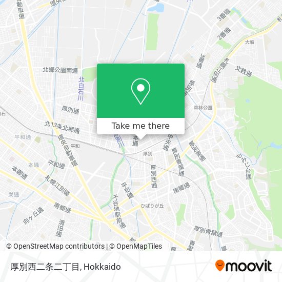 厚別西二条二丁目 map